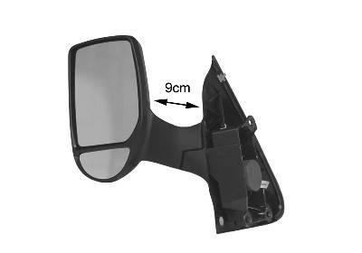 spiegel, korte arm (9 cm), rechts Ford Transit, 2000-2006