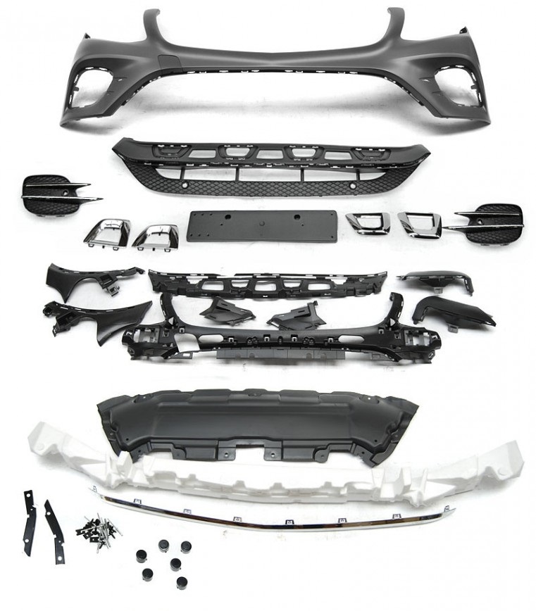 Voorbumper passend voor Mercedes GLC X253 (2015-2018) GLC43 A-Design chroom