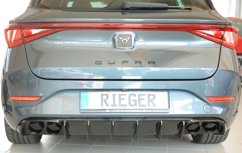 Diffuser passend voor Seat Leon KL ST/sportstourer 2020- Rieger glanzend zwart