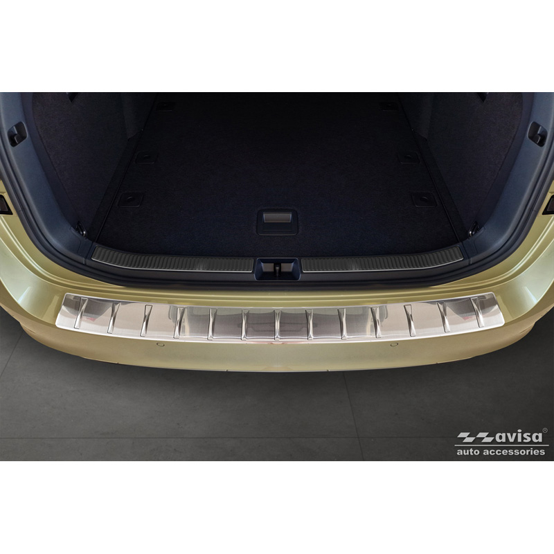 Stainless Steel Rear bumper protector  Skoda Superb IV Combi 2023- 'Ribs'