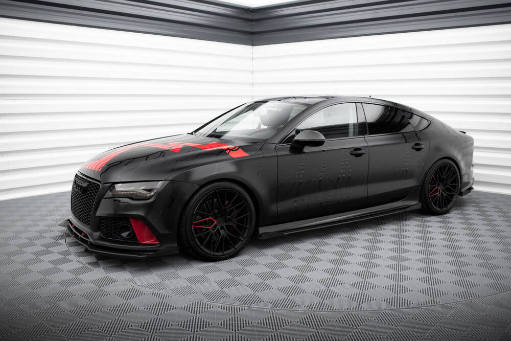 Voorspoiler passend voor Audi A7 C7 met RS7 Look Bumper Maxton Street Pro