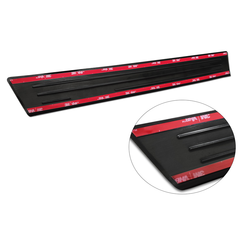 Mirror Black Inox door sill protectors  Volkswagen Caddy V 2020- 'E-Power' - 2-pieces