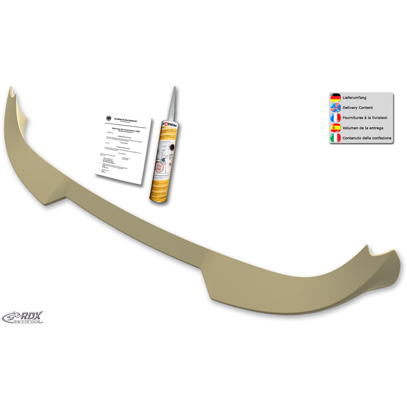Roof spoiler  Volkswagen Caddy 2015-2020 (with hatch) (PU)