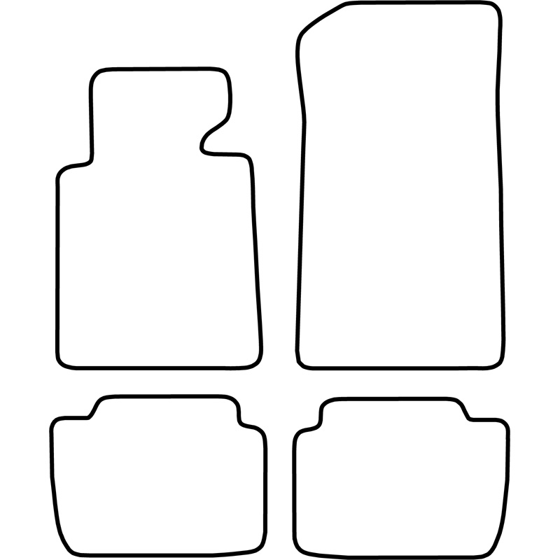 Set velour car mats  BMW 3-Series E46 2002-2005