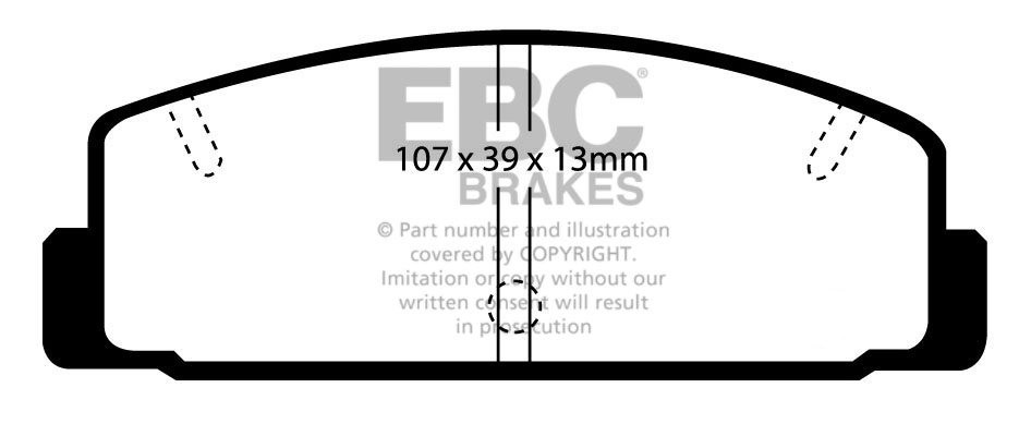 EBC Brakes MAZDA RX7 2.4 Turbo (1.3) 89-93 Remblokken achterzijd