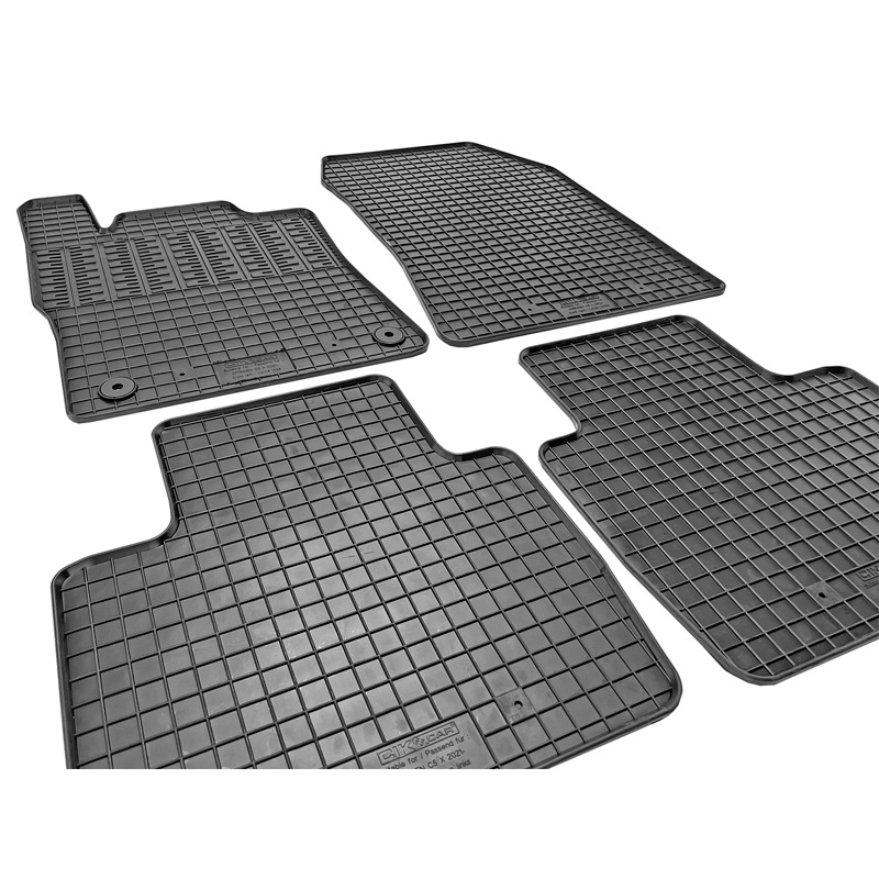 Rubber car mats set  Citroën C5 X 2021- (4-pieces + fixing system)
