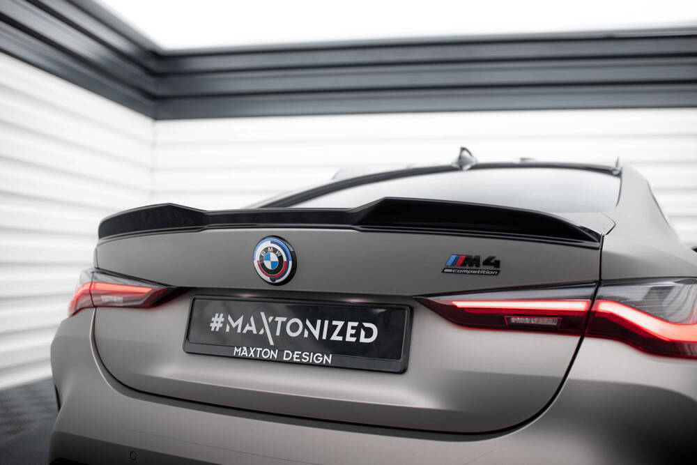 Spoiler passend voor BMW M4 G82 Maxton Glans Zwart