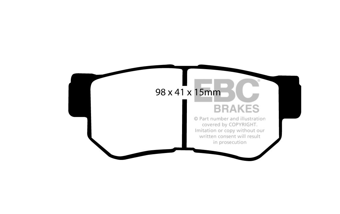 EBC Brakes HYUNDAI Matrix 1.8 2001-2002 Remblokken achterzijde g
