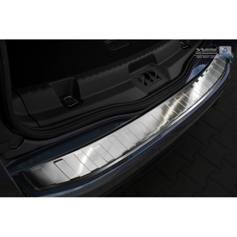 Stainless Steel Rear bumper protector  Ford S-Max II 2015- 'Ribs'