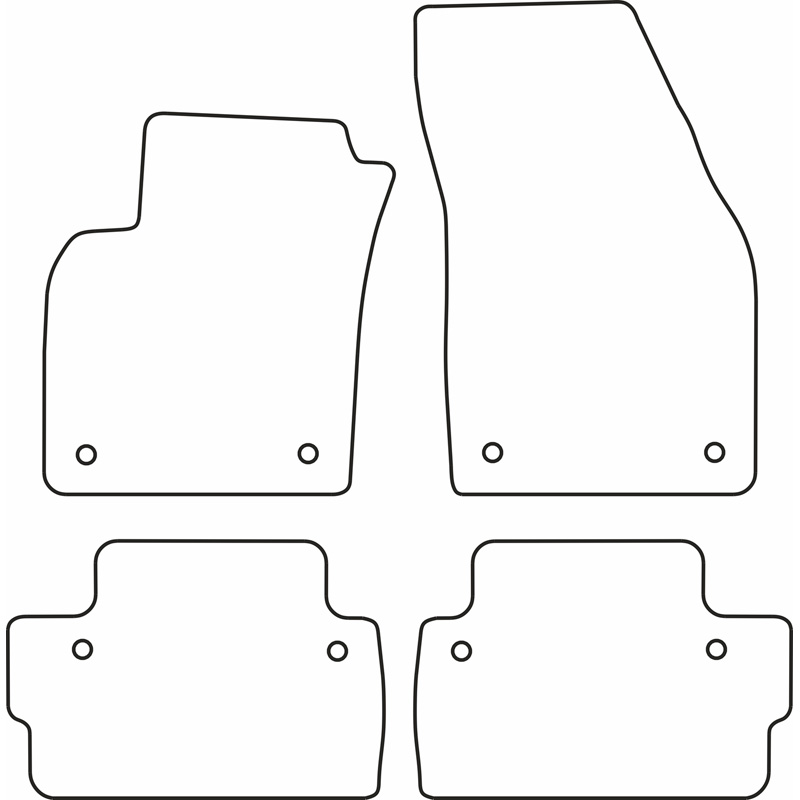 Set velour car mats  Volvo C30 2007-