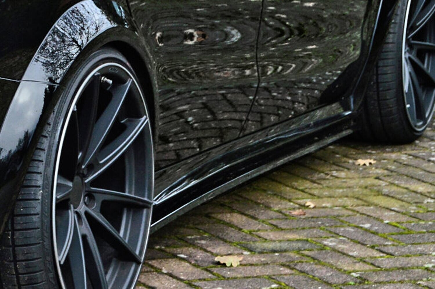 Zijskirts passend voor Mercedes met AMG Line pakket + CLA45 AMG , C176, 245G