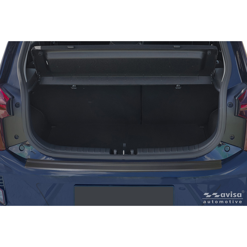 Avisa Stainless Steel Rear Bumper Protector  Kia Picanto III Facelift 2024- - Matt Black