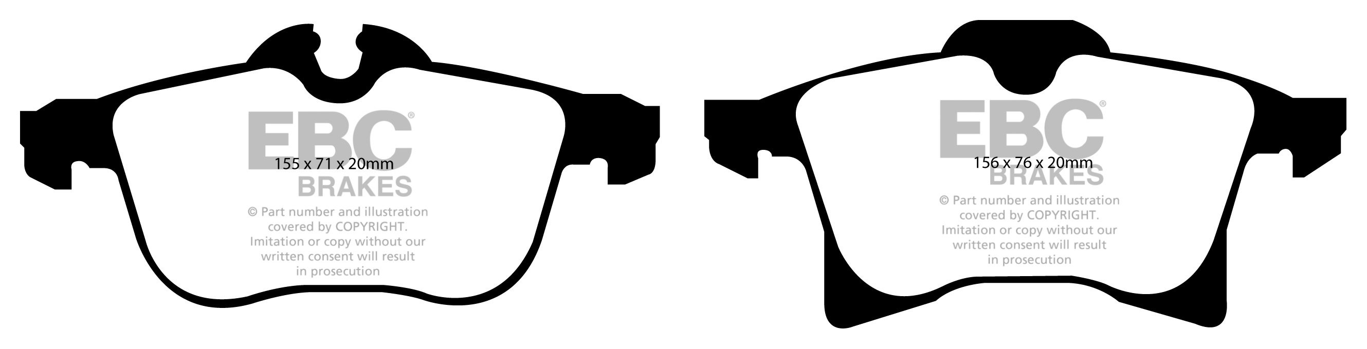 EBC Brakes VAUXHALL (OPEL) Meriva 1.8 2002-2008 Remblokken voorz