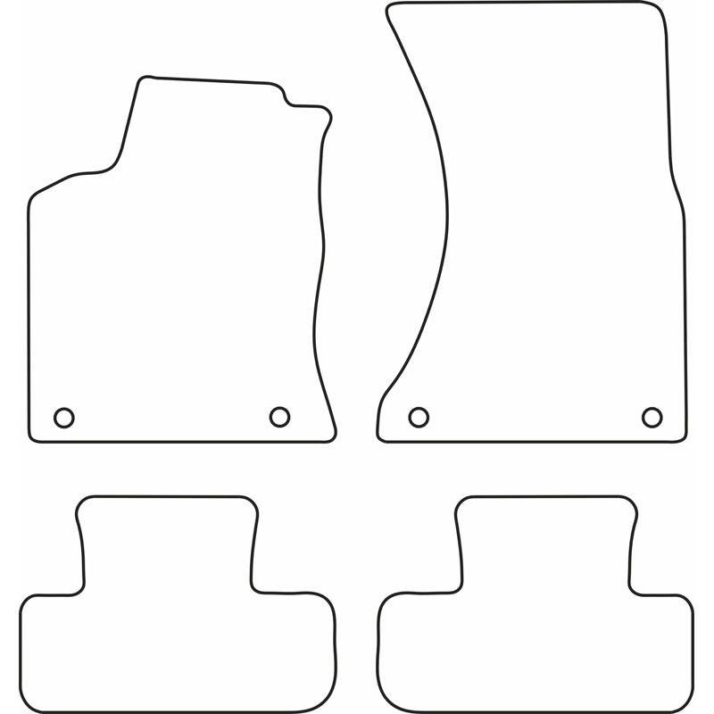 Set velour car mats  Audi Q5 2008-2016