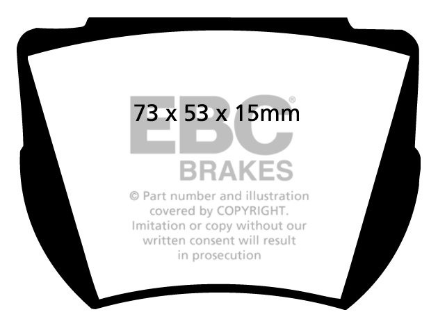 EBC Brakes SEAT Alhambra 2.0 TD 2005-2010 Remblokken achterzijde