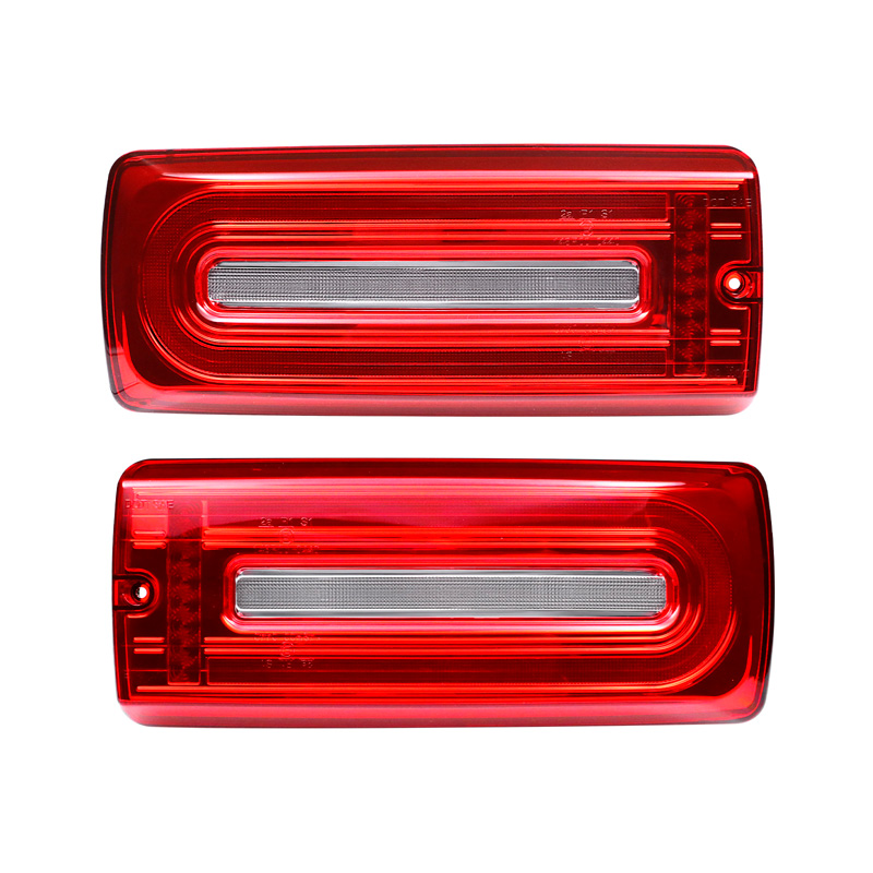 Set LED Tail Lights  Mercedes G-Class W463 G500/G550/G55/G63 AMG 1999-2018 - Red/Clear - incl. Dynamic Running Light