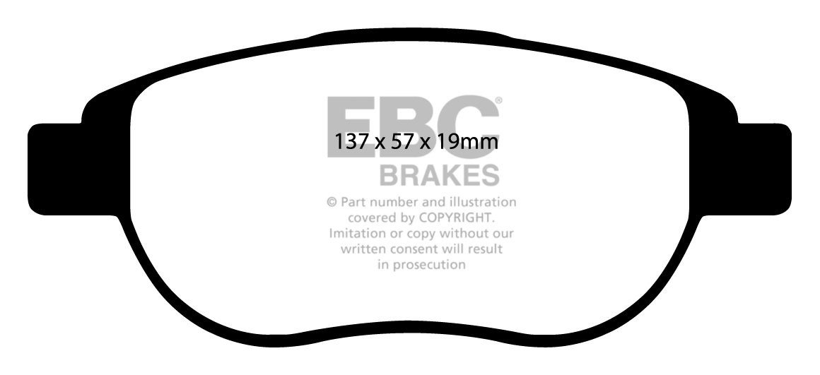 EBC Brakes CITROEN C4 1.6 TD (110) (ESP) 2004-2009 Remblokken vo