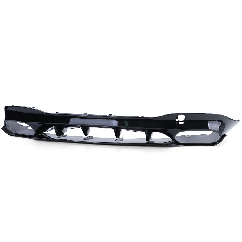 Diffuser passend voor Mercedes CLA C118 glans zwart met Sierstukken zwart