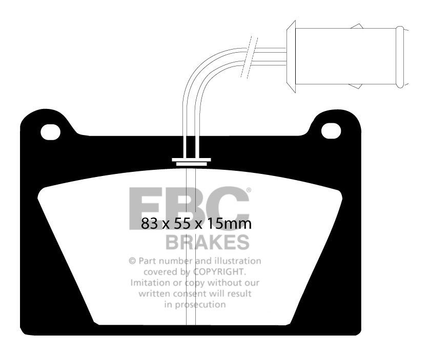 EBC Brakes AUSTIN Mini 1.3 Turbo 89-90 Remblokken voorzijde gree