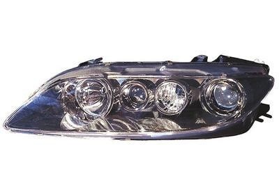 koplamp, met mistlamp, titanium, rechts, 08/2005-Mazda 6, 2002-2