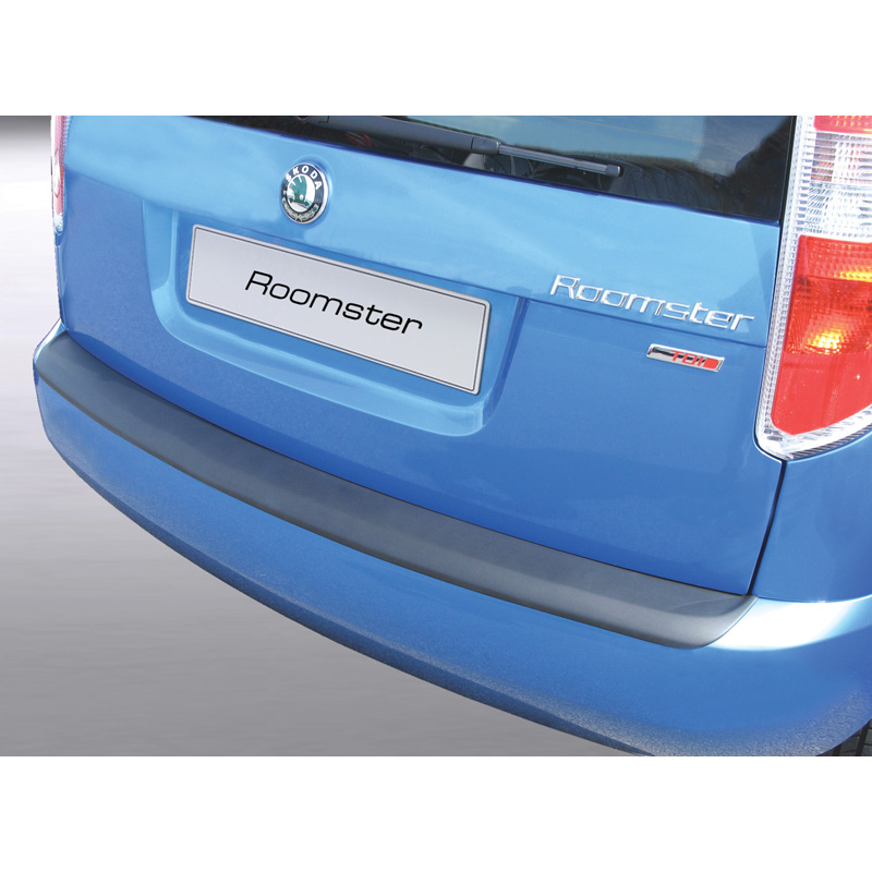 ABS Rear bumper protector  Skoda Roomster Black