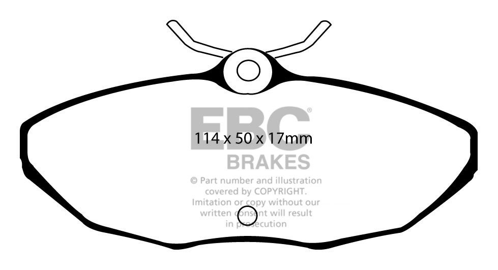 EBC Brakes JAGUAR S-Type 4.0 99-2002 Remblokken achterzijde