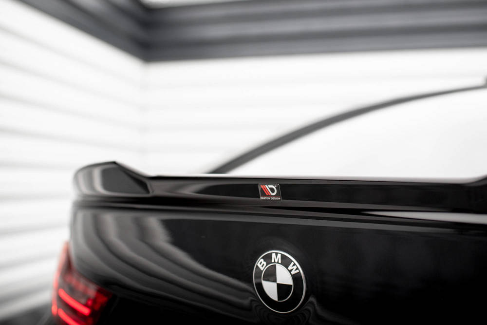Spoiler passend voor BMW 4 Gran Coupe F36 2014 - 2017 Maxton Glans Zwart