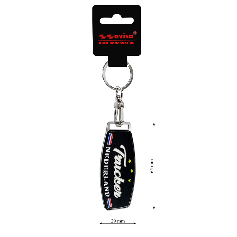 Stainless steel key chain - Trucker/Nederland