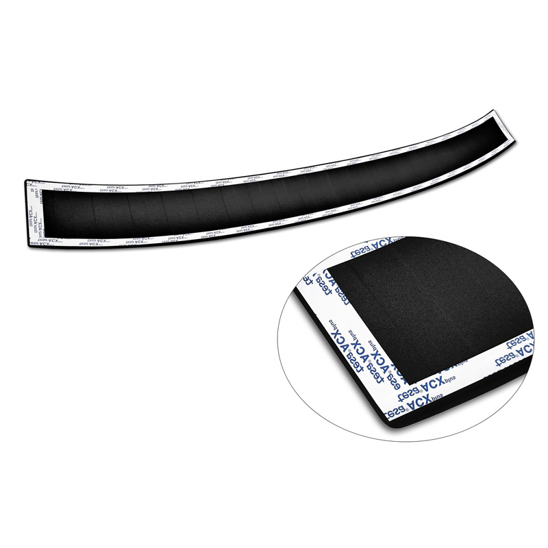 Matt Black Stainless Steel Rear bumper protector  Skoda Karoq Facelift 2022- + Sportline Facelift 2022-  'Ribs'