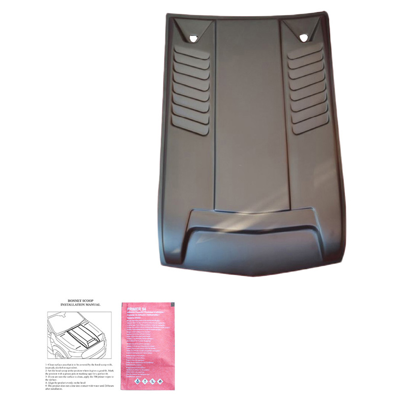 Bonnet Scoop  Mitsubishi L200 Triton 4 2007-2014 - Matt black