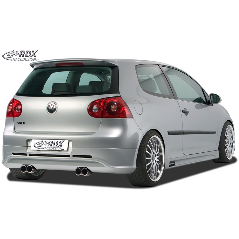 Rear bumper skirt  Volkswagen Golf V GTI/R Hatchback 3/5-doors 2003-2008 (exhaust left/right) excl. Variant/Plus (ABS)