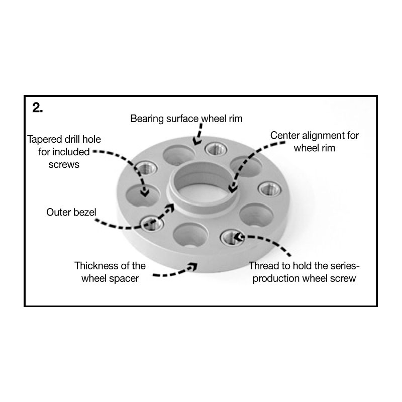 H&R DRA-System Wheelspacers 25mm 5x114,3 - Hub 66,0mm - Bolt size M14x1,5 -  Renault