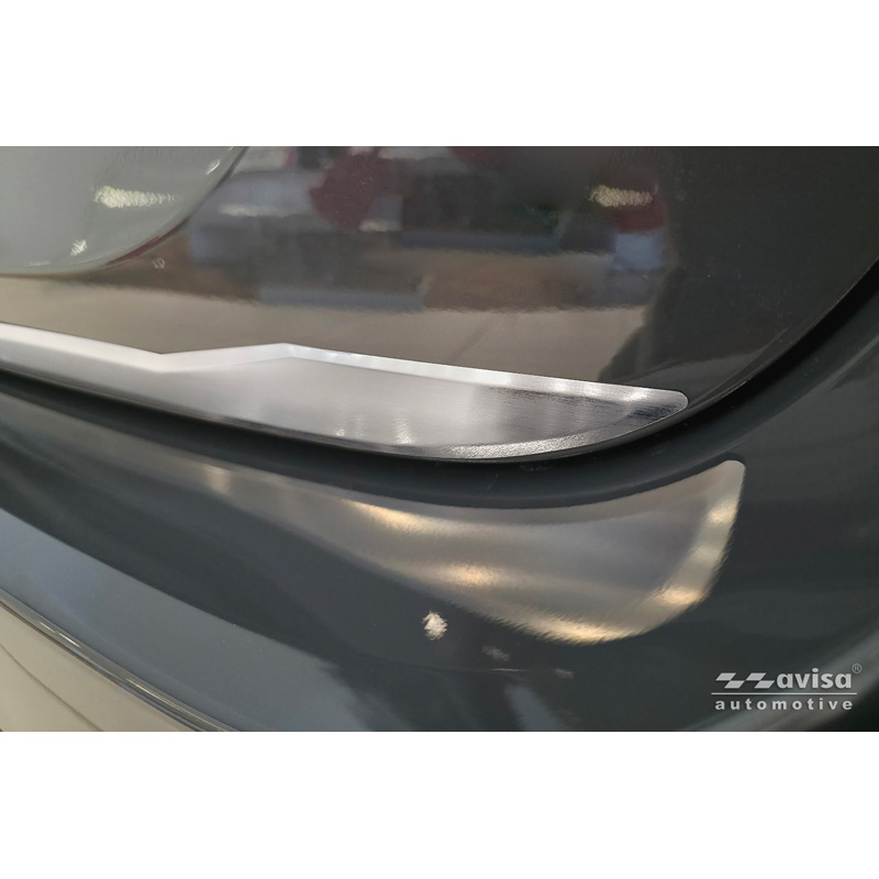 Avisa Brushed Stainless Steel Trunk Tailgate Trim Cover  Toyota Yaris (P21) 2020-2024 & Facelift 2024-