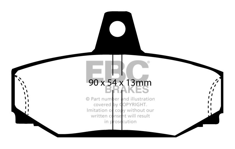 EBC Brakes VOLVO 960 2.9 94-97 Remblokken achterzijde