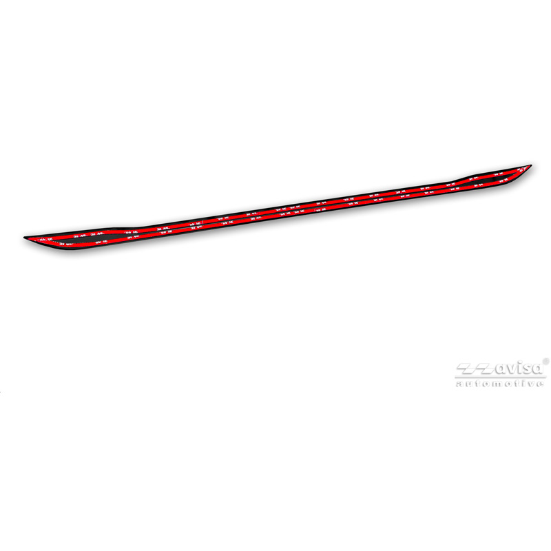 Avisa Black Chrome Stainless Steel Tailgate Trim  Volkswagen Tayron (R41) 2024-