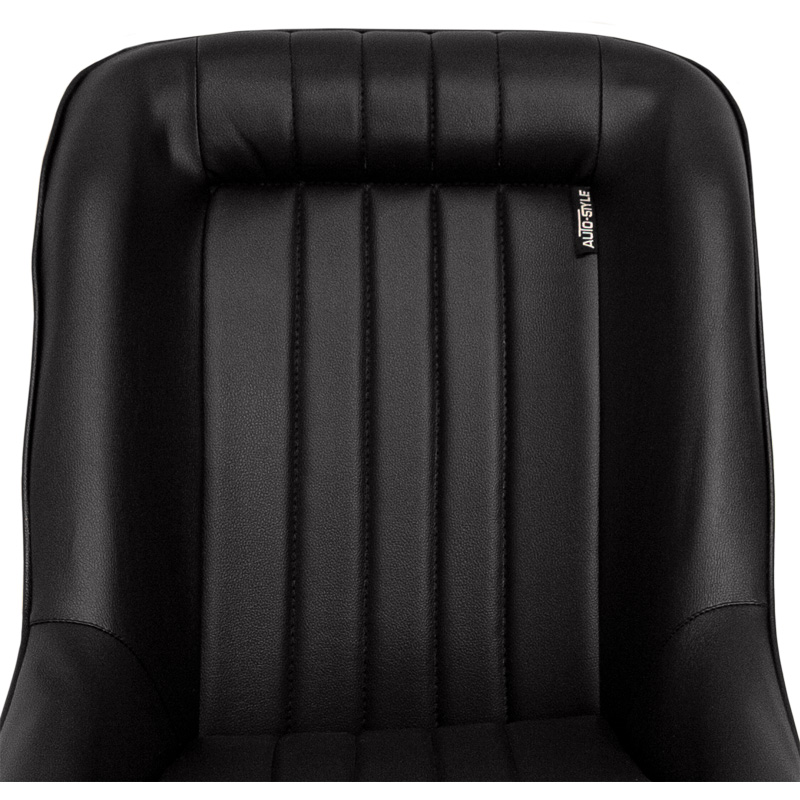 Sport seat 'Classic' - Black Synthetic leather - Non-reclinable back-rest - incl. slides