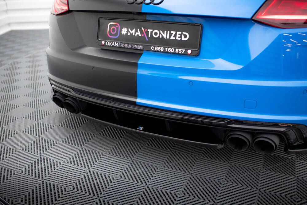 Diffuser passend voor Audi TTS 8S Maxton Glans Zwart