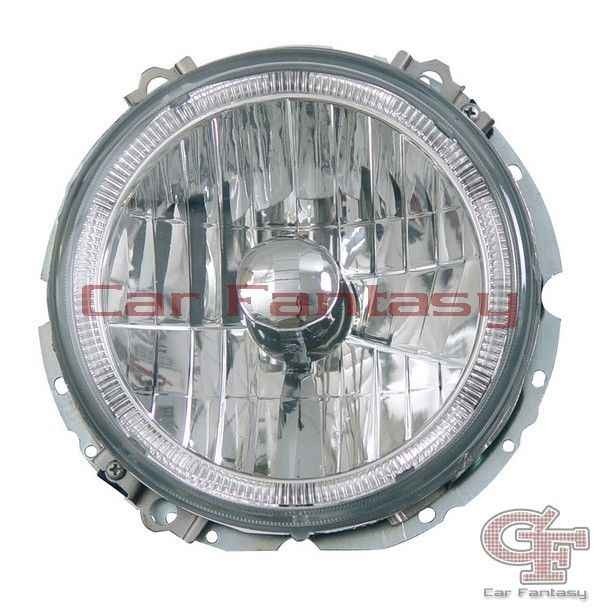 Headlights VW Golf I Angel Eyes Chrome