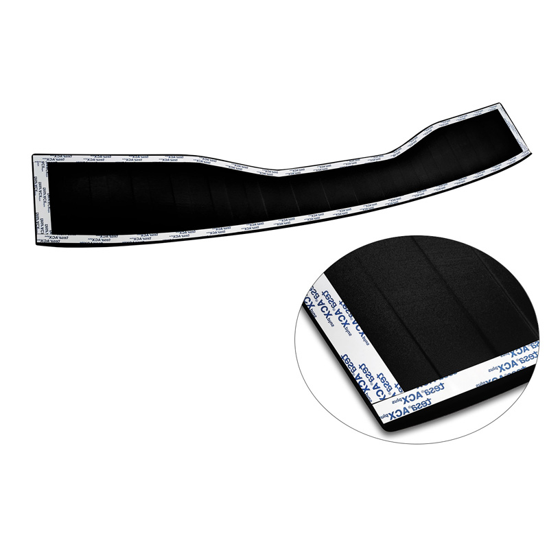 Matt Black Stainless Steel Rear bumper protector  Ford Mondeo V Wagon 2014- 'Ribs'