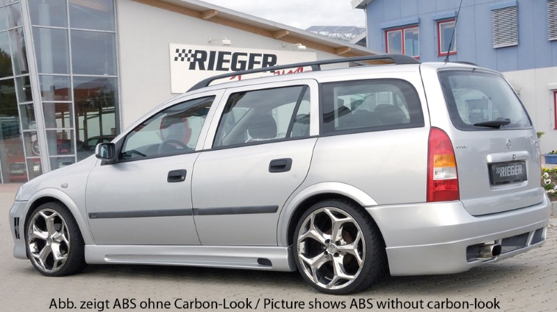 Sideskirts Opel Astra G 5-Doors Rieger with uitsnede