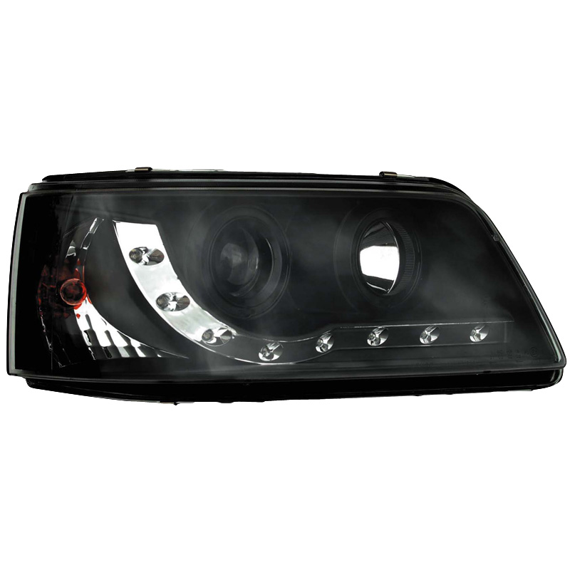 Set Headlights in DRL-Look  Volkswagen T5 2003-2010 - Black