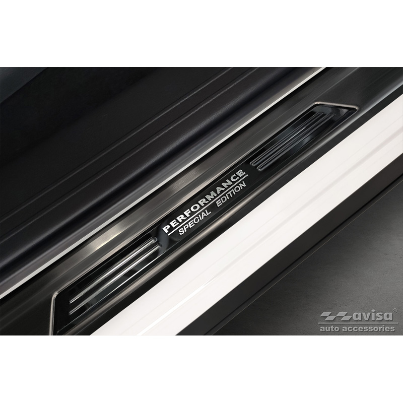 Black Stainless Steel Door sill protectors  Mazda CX-60 (KH) 2022- - 'Performance Special Edition' - 4-pieces