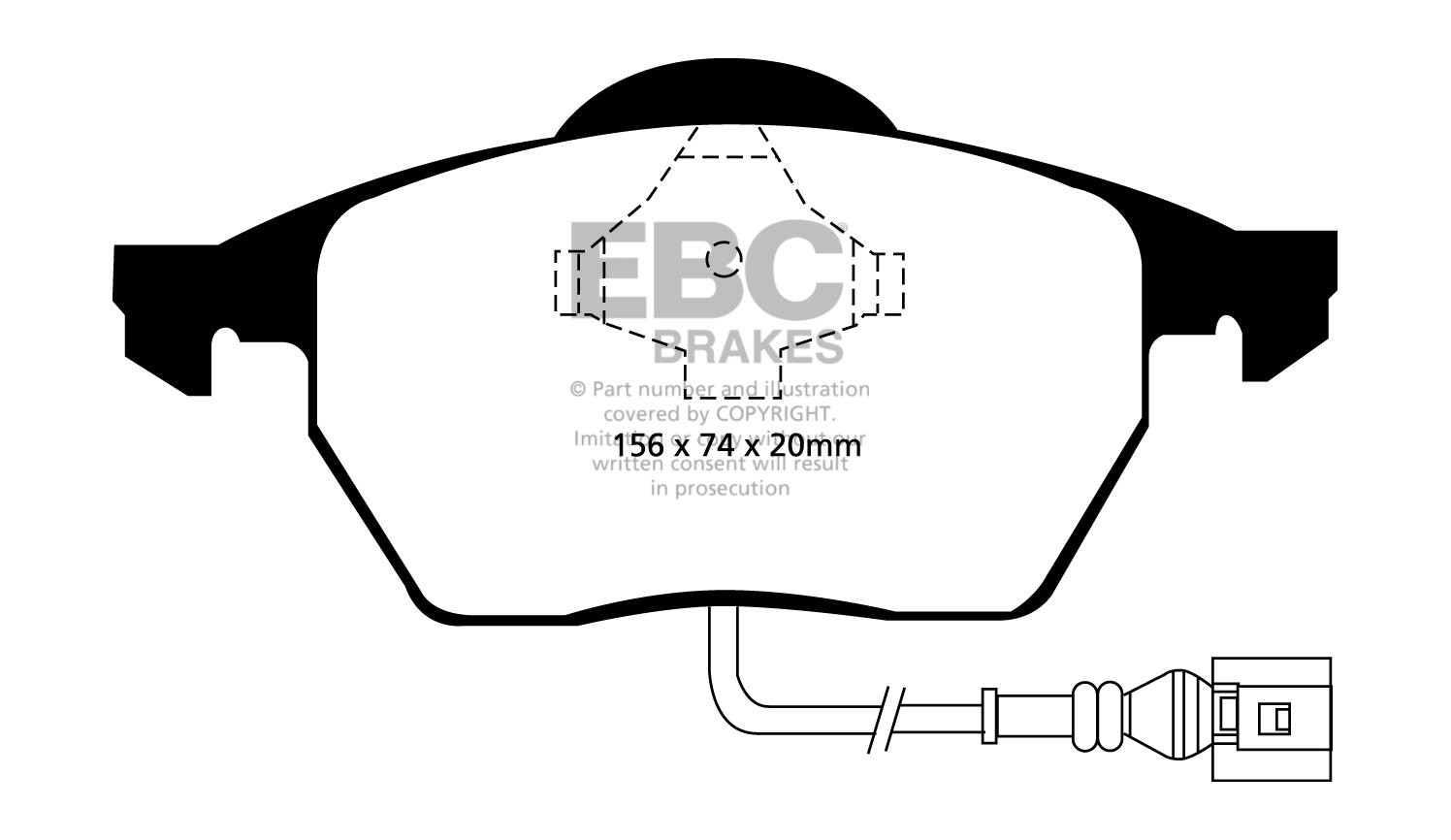 EBC Brakes VW Golf IV 1.8 Turbo GTi 2001-2005 Remblokken voorzij