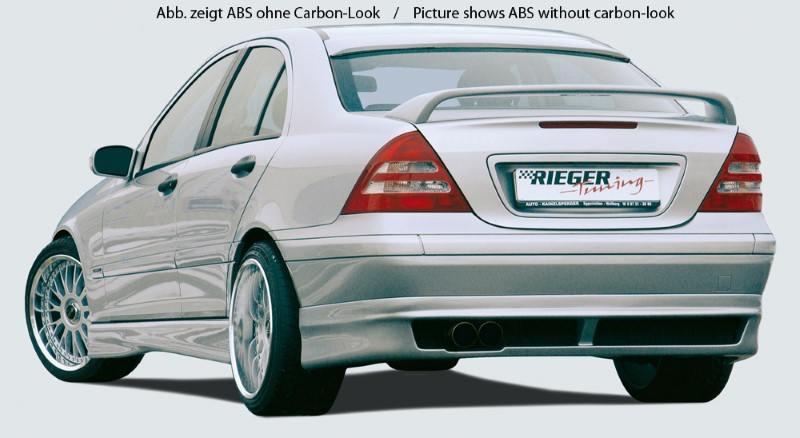 Windowspoiler Carbon met uitsparing voor antenne Mercedes W203