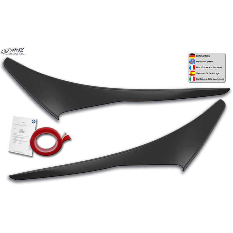 Head light spoilers  Opel Astra K HB 5-deurs/Sportstourer 2015-2021 (ABS)