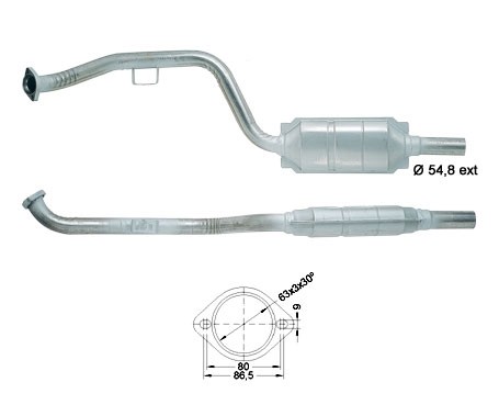Mercedes E200 1998 cc 100 Kw / 136 cv W210 / T210 Magnaflow CAT