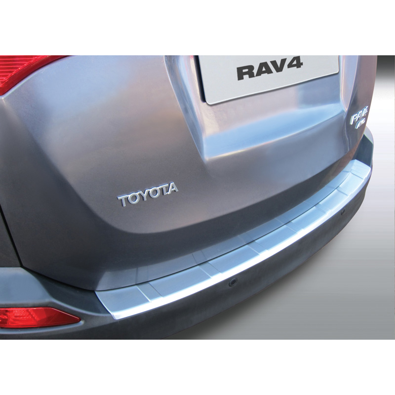 ABS Rear bumper protector  Toyota RAV-4 4x4 2013-2016 Black
