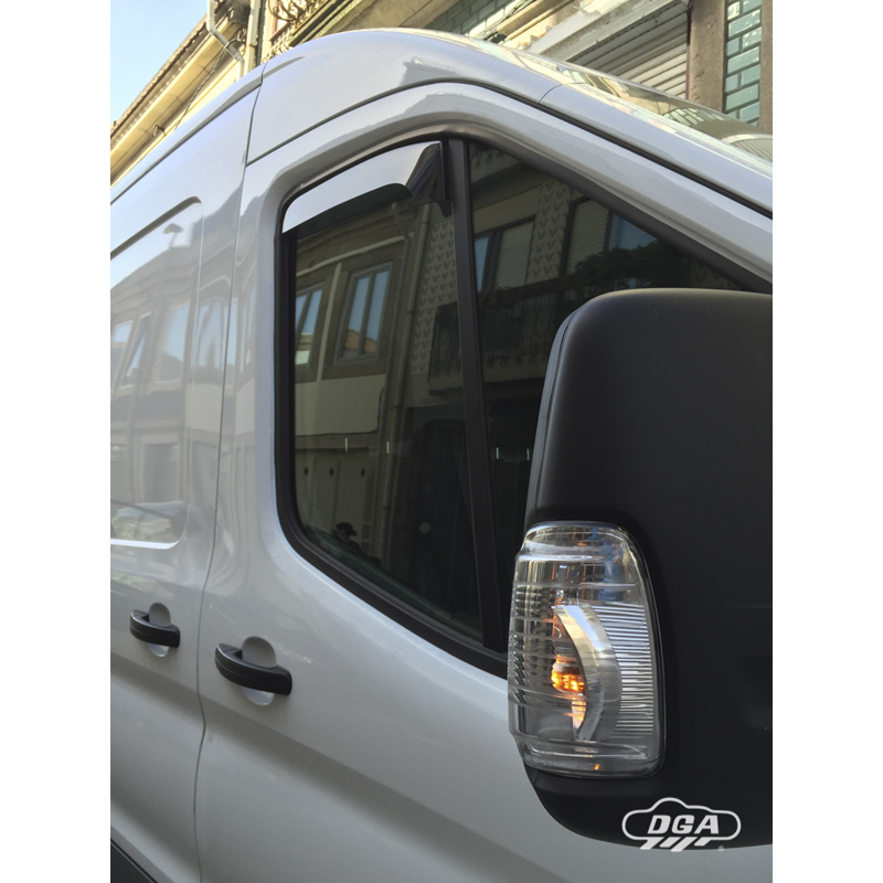 DGA Wind Deflectors  Ford Transit FBD 2-doors 2014- (2-pieces / short)