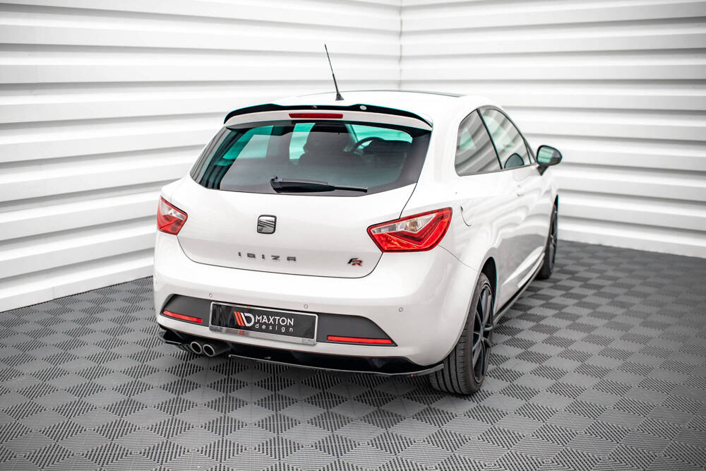 Spoiler passend voor Seat Ibiza FR SC FL Maxton Glans Zwart