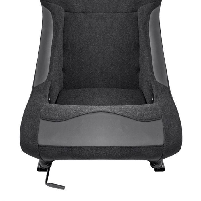 Sport seat 'BW' - Black - Non-reclinable back-rest - incl. slides
